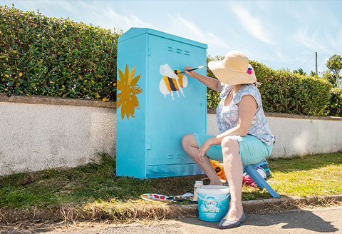 Streets become canvas Image